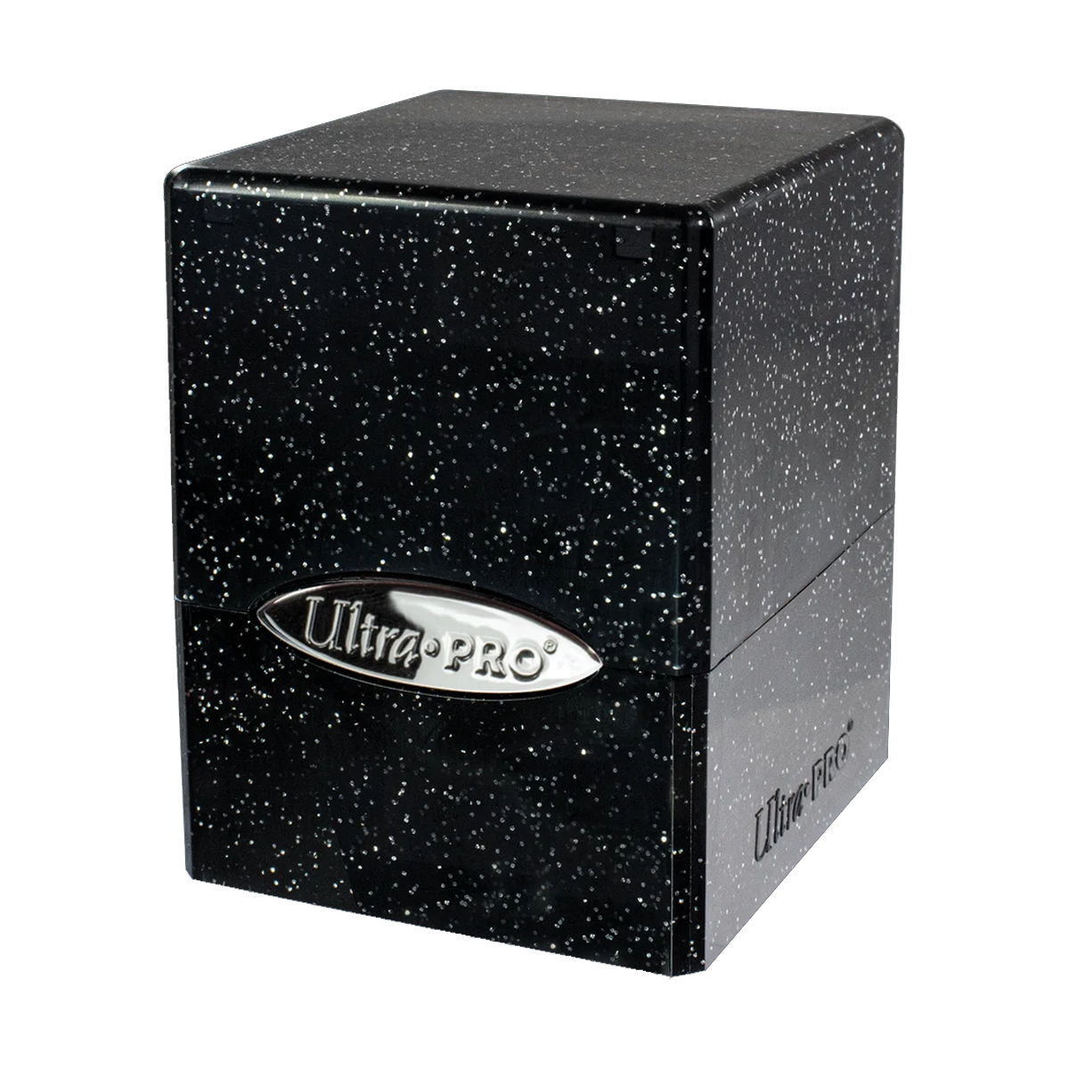 Deckbox 100+ - UltraPro Satin Glitter Cube: Negro