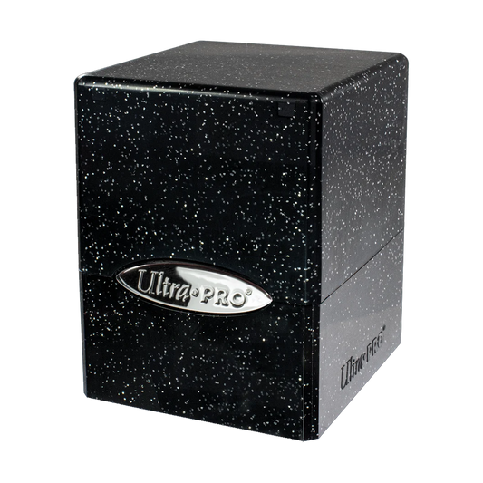 Deckbox 100+ - UltraPro Satin Glitter Cube: Negro