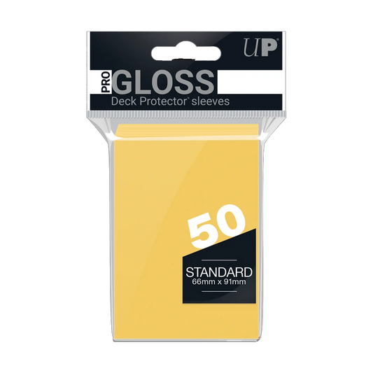 Standard Sleeves - UltraPro Pro Gloss: Yellow (50 ct.)