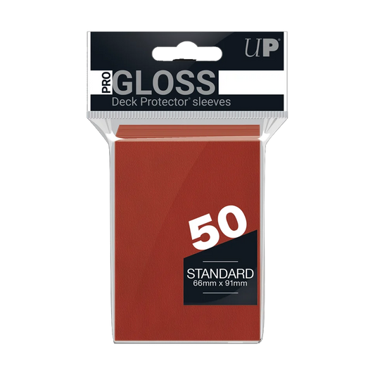Standard Sleeves - UltraPro Pro Gloss: Red (50 ct.)