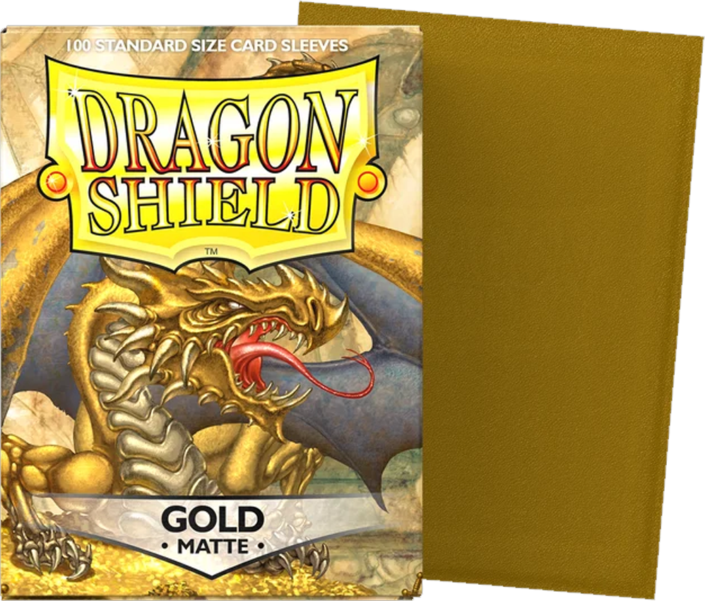 Standard Sleeves - Dragon Shield Matte Gold (100 ct.)