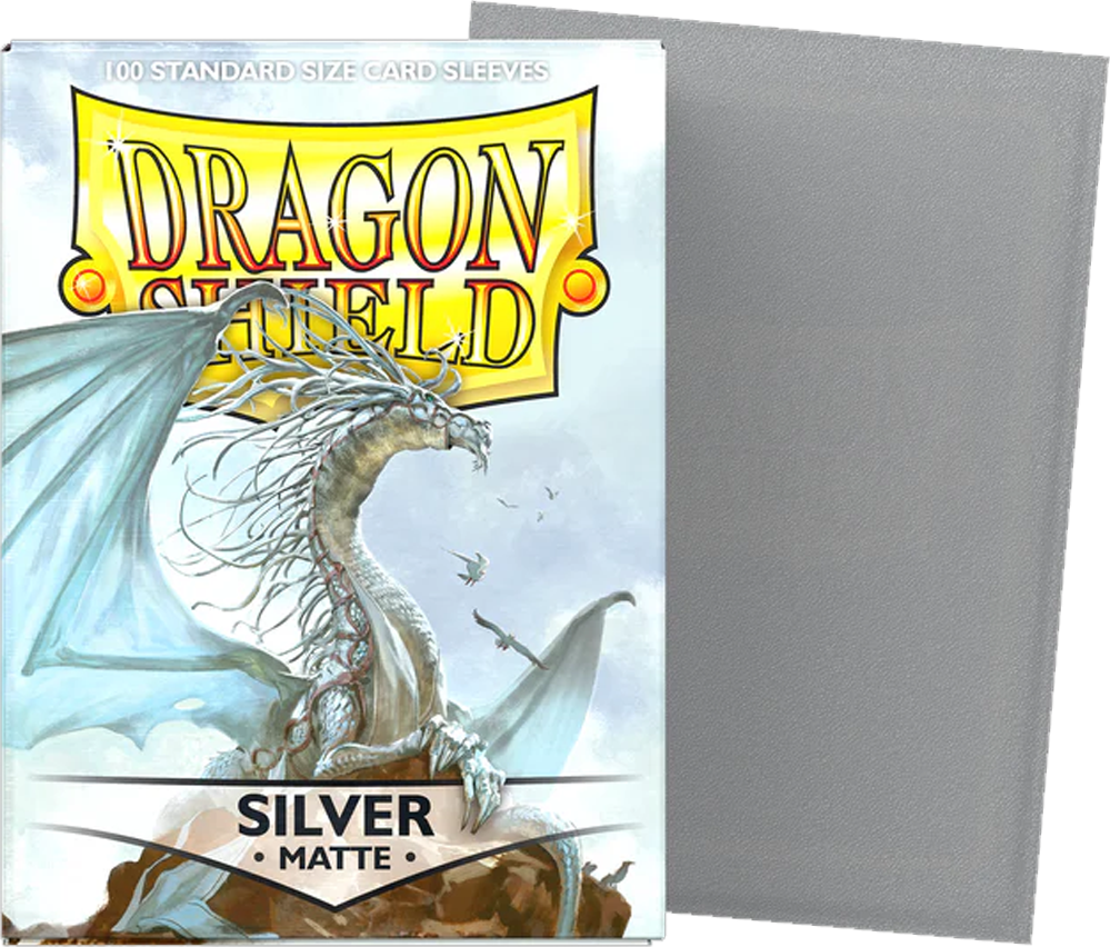 Standard Sleeves - Dragon Shield Matte Silver(100 ct.)