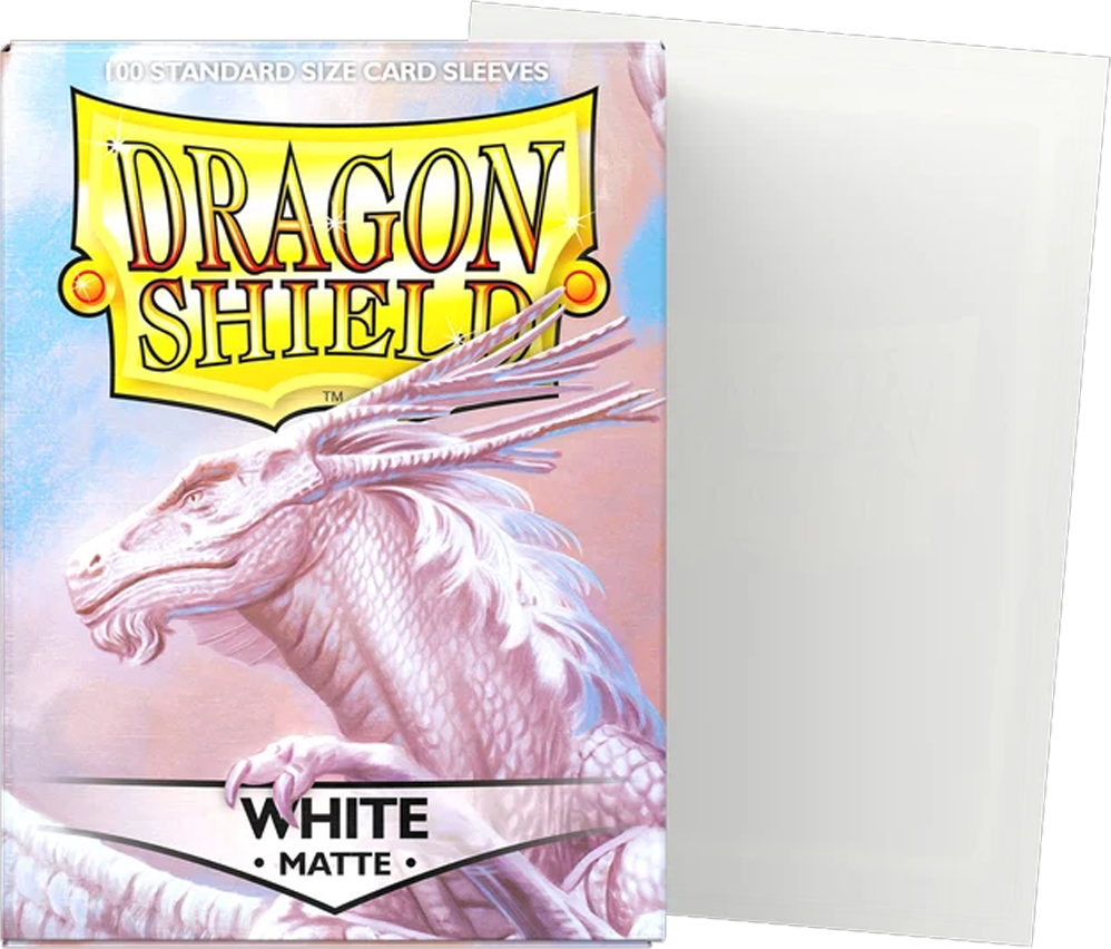 Standard Sleeves - Dragon Shield Matte White(100 ct.)