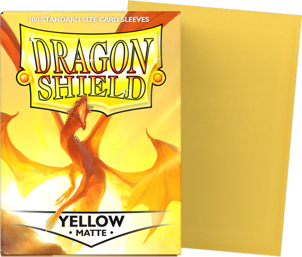 Standard Sleeves - Dragon Shield Matte Yellow (100 ct.)